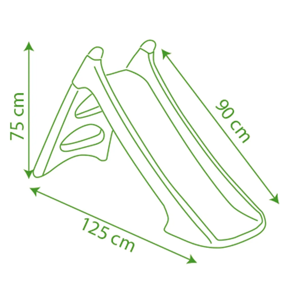 Scivolo Xs Water Fun: Divertimento Acquatico Per Bambini Con Sistema Di Innesto Tubo Irrigazione, 90 Cm Di Scivolata Scivoli