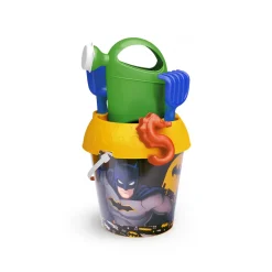 Online Secchiello Batman Cm 18 Con Innaffiatoio, Setaccio, Paletta, Rastrello E Formina Giocattoli Mare