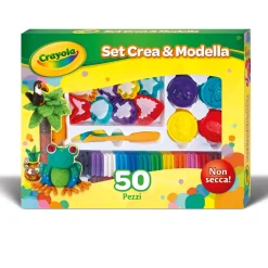 Outlet Set Plastilina Crea&Modella 50 Pezzi Plastilina E Pasta Modellabile