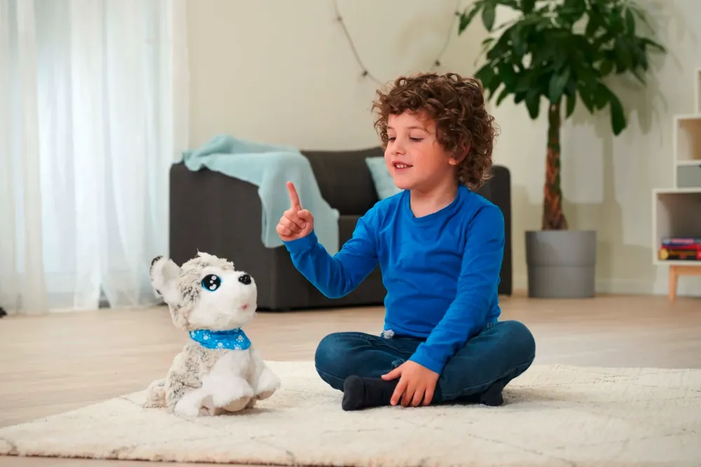 New Simba Cucciolo Happy Husky Interattivo Peluche Interattivi