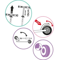 Sale Monopattino 2 Ruote Di Gabby'S Dollhouse Con Manubrio Regolabile Monopattini