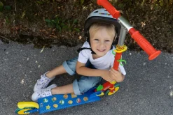 Monopattino Due Ruote Super Mario, 7600750373, +5 Anni, In Alluminio, Ruote Silenziose Traslucide, Pieghevole, Manubrio Regolabile Monopattini