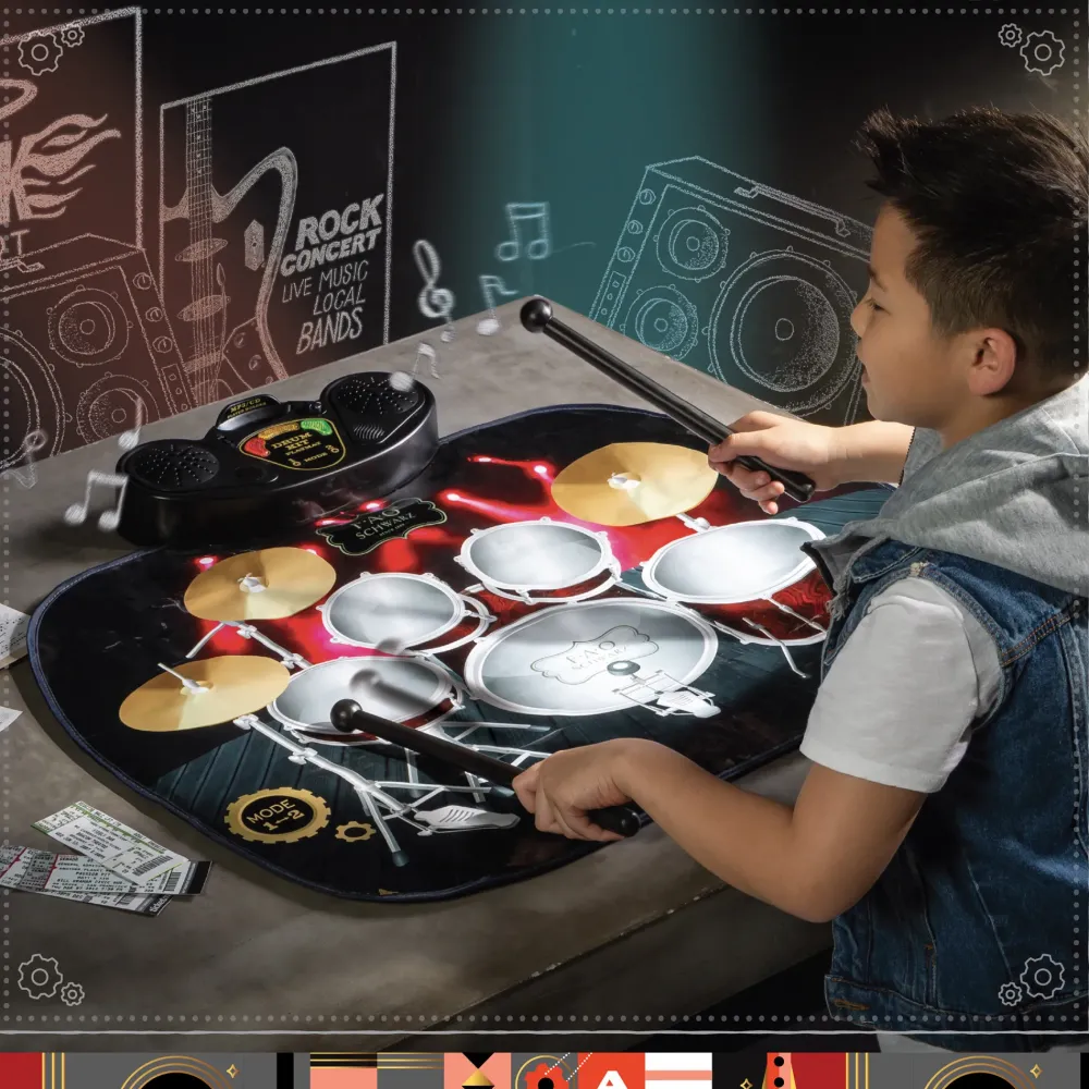Clearance Tappetino Per Batteria Da Tavolo Giocattolo Giochi E Strumenti Musicali