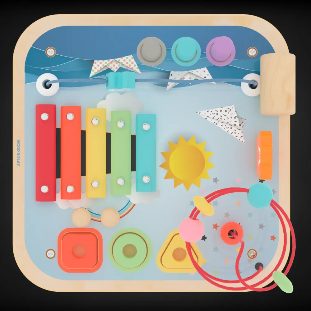 Outlet Tavolino Multiattivita' Giochi Da Tavolo In Legno