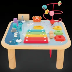 Outlet Tavolino Multiattivita' Giochi Da Tavolo In Legno