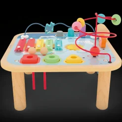 Outlet Tavolino Multiattivita' Giochi Da Tavolo In Legno