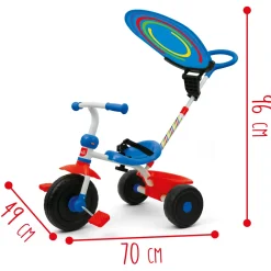 Clearance Triciclo Regolabile Con Ruote Libere E Maniglione Per Bambini Dai 10 Mesi | Cestino Inclinabile, Capote Parasole E Massimo Di 20Kg Tricicli E Balance Bikes