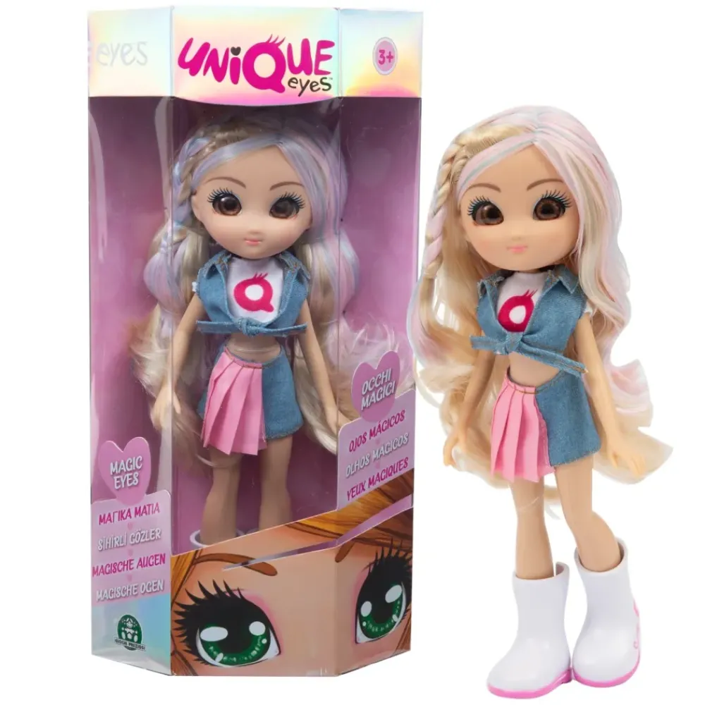 Sale Unique Eyes Bambola Articolata 25 Cm, Con Occhi Grandi Magici E Profondi, Segue Il Tuo Sguardo, Rebecca Fashion Doll Fashion Dolls