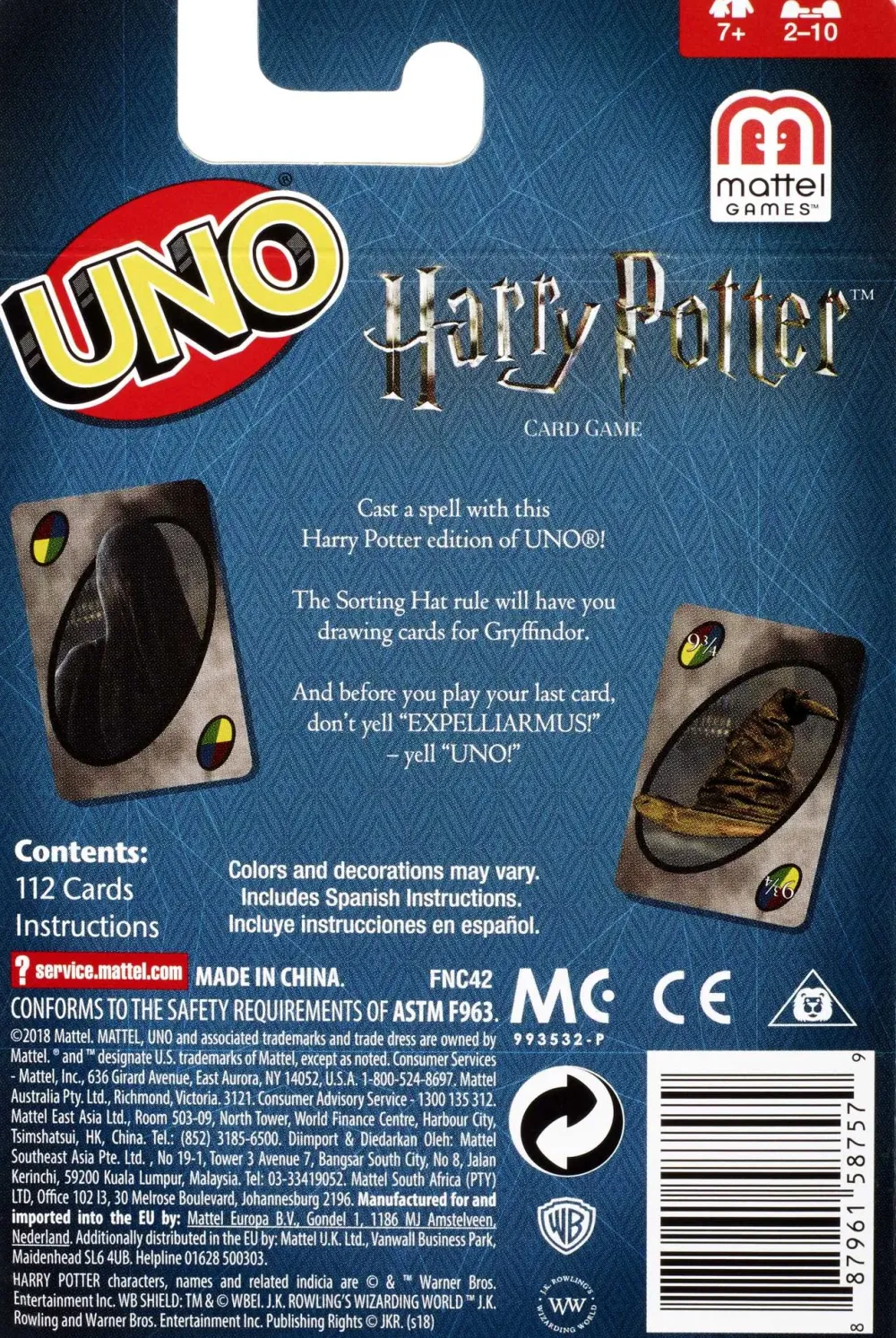 New Uno Versione Harry Potter, Gioco Di Carte Giochi Di Carte
